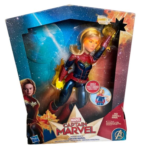 Avengers Captain Marvel Photon Power FX Electronic Super Hero Action Figure Doll - Picture 1 of 10